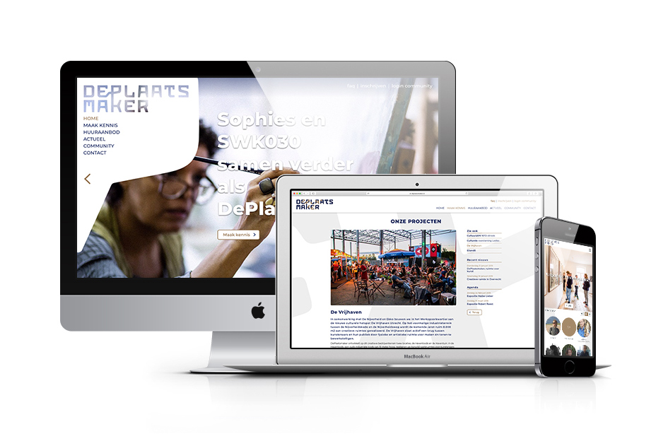 DePlaatsmaker: Visuele identiteit en digital design en realisatie website